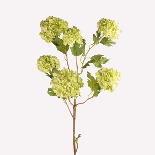 Faux Snowball Flower Stem