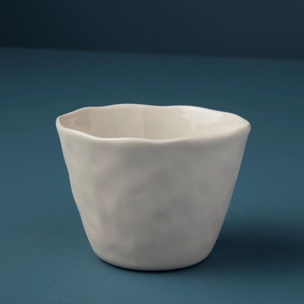 Rugueux Stoneware Tumbler, White