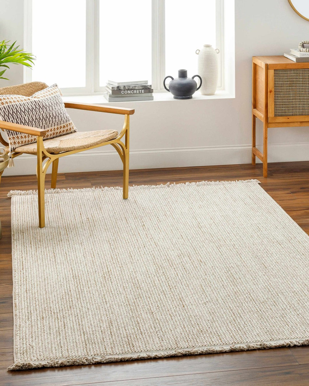 Gowan Beige Area Rug