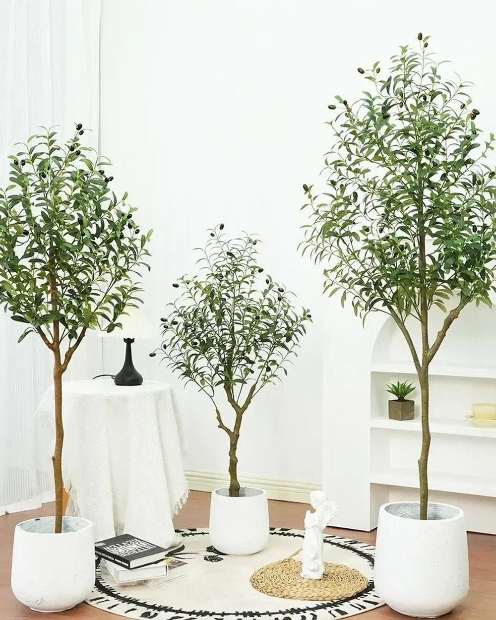 Artificial Silk Faux Olive Tree In Pot