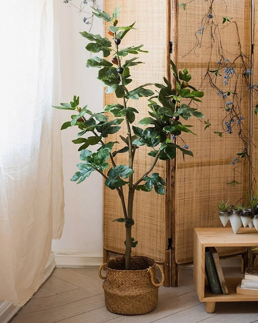 Artificial Silk Fig Tree In Pot